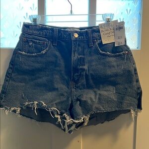 Abercrombie & Fitch Distressed Blue Jean Shorts